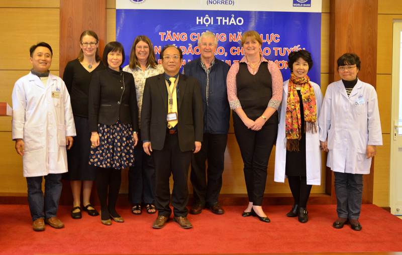 Professor Garry Warne AM travelled to Hanoi with Dr Anne Smith, Director of the Victorian Forensic Paediatric Medical Service (VFPMS) and her VFPMS colleague, Dr Andrea Smith.