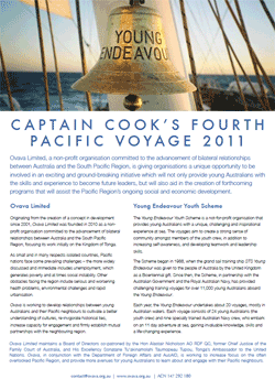 Captain Cook's Fourth Pacific Voyage 2011